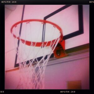 Basketball hoop, net and backboard;